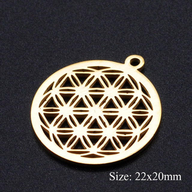 Charms: Om, Flower of Life, Lotus and more.