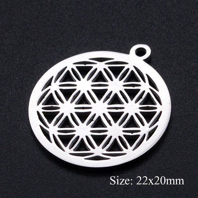 Charms: Om, Flower of Life, Lotus and more.