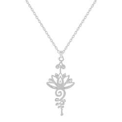 Lotus Flower Pendant Necklace