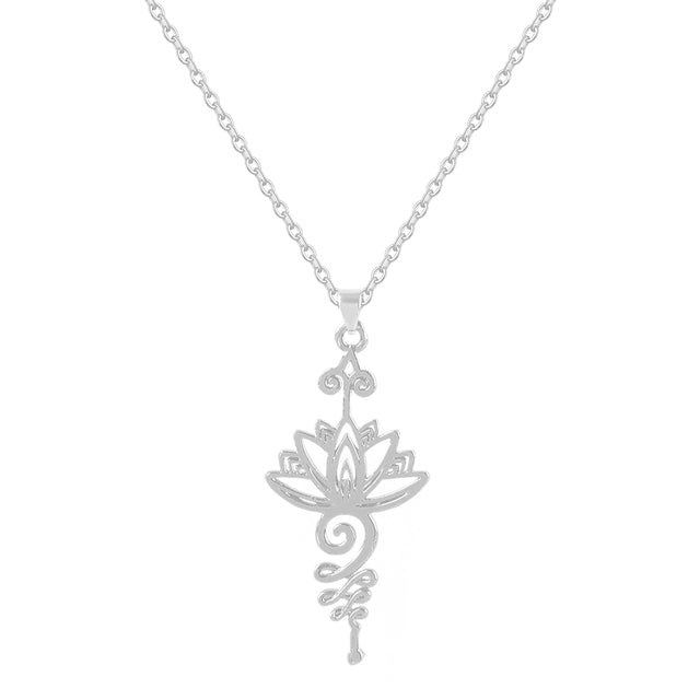 Lotus Flower Pendant Necklace