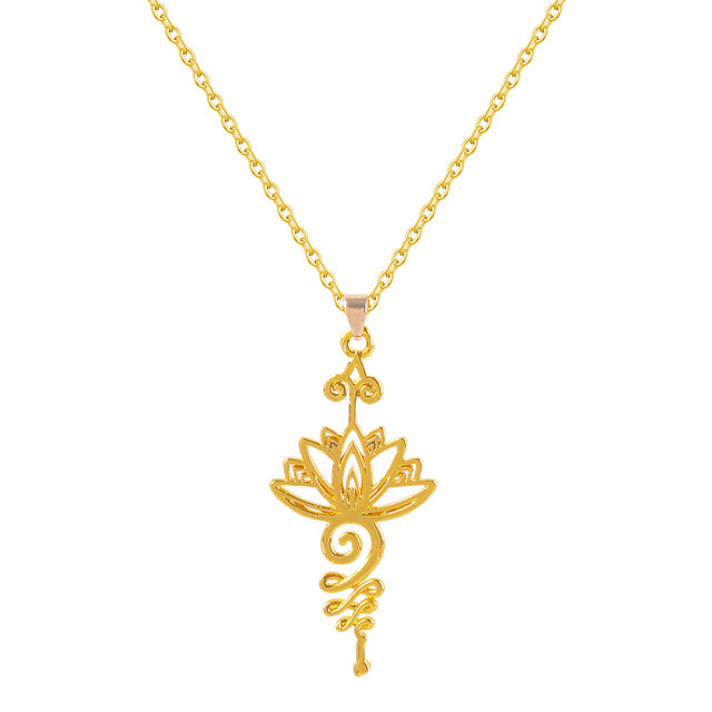 Lotus Flower Pendant Necklace