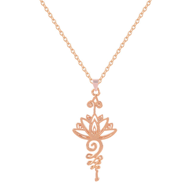 Lotus Flower Pendant Necklace