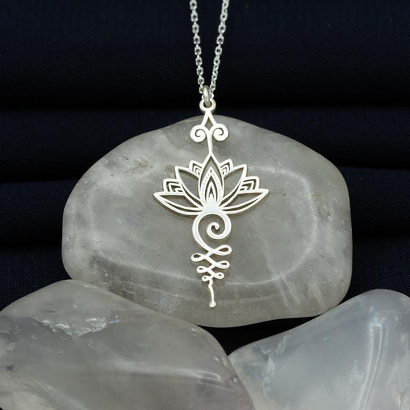 Lotus Flower Pendant Necklace