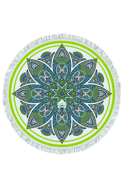 Round Mandala Beach Towel