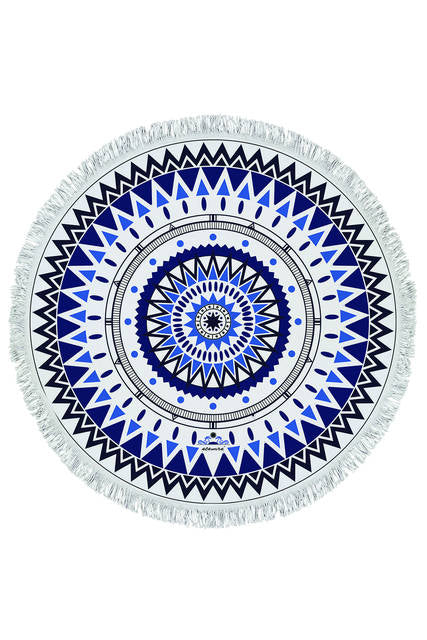 Round Mandala Beach Towel