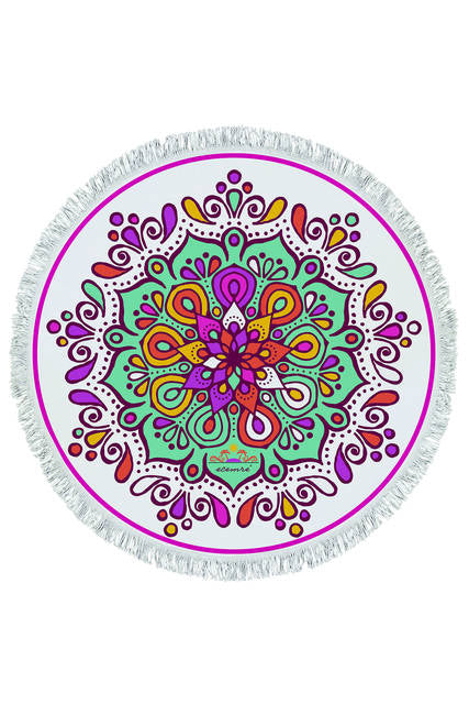 Round Mandala Beach Towel