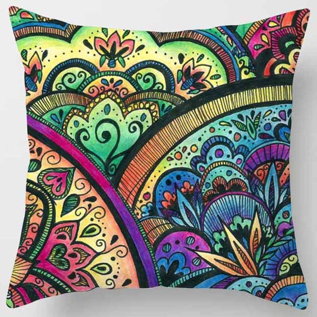 Mandala Printed Meditation Cushion