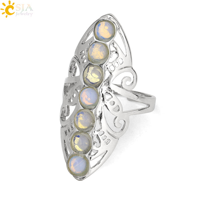 Chakra Stone Finger Rings