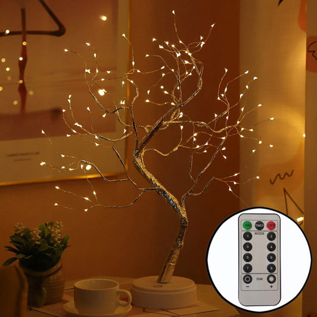 LED Night Light Bonsai Christmas Tree