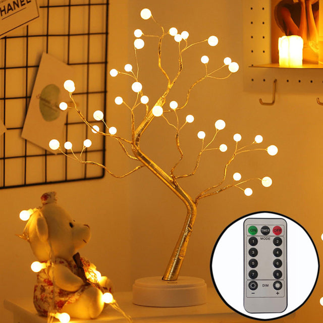 LED Night Light Bonsai Christmas Tree