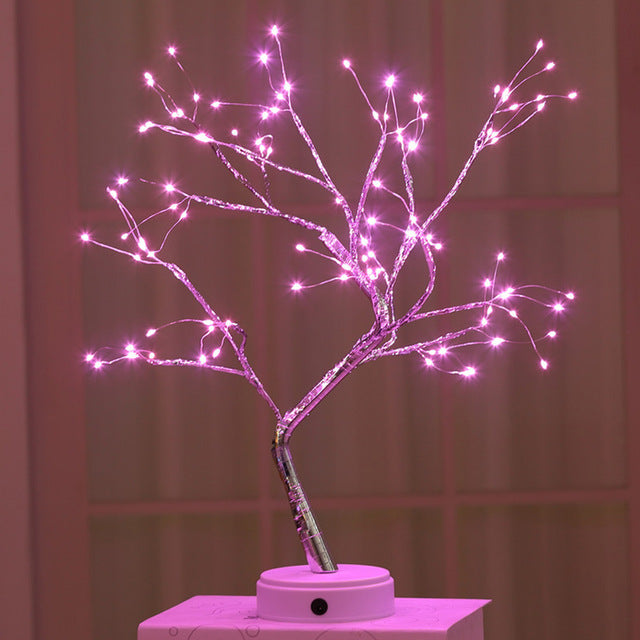 LED Night Light Bonsai Christmas Tree