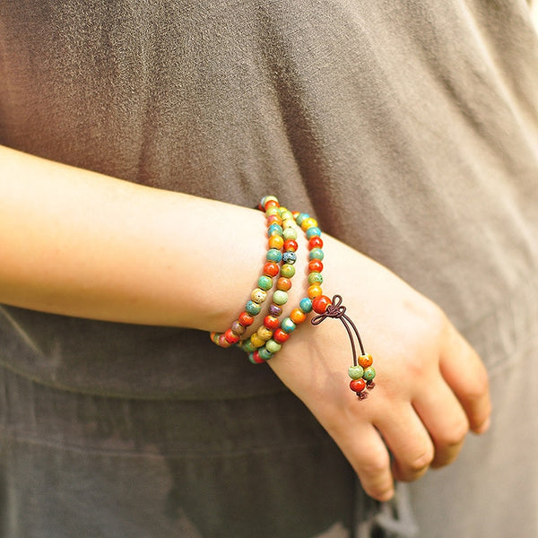 Beaded Stone Strand Bracelet