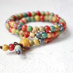 Beaded Stone Strand Bracelet