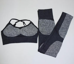 (HOT) Seamless Leggings Yoga Pants+Bra Set