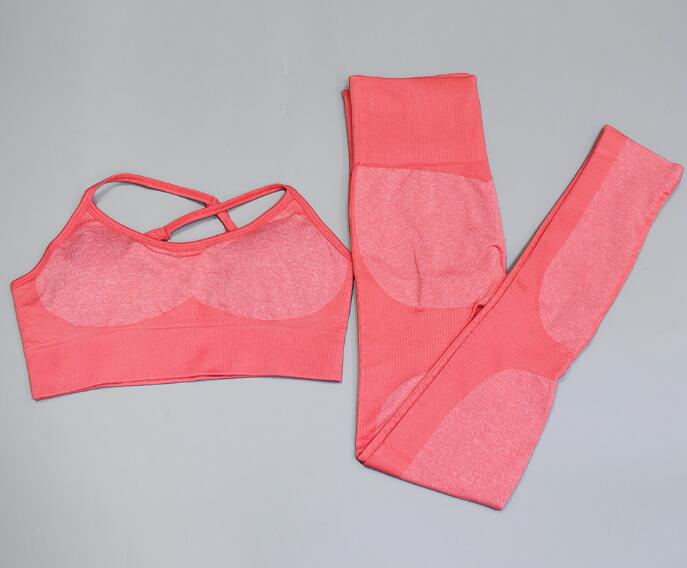 (HOT) Seamless Leggings Yoga Pants+Bra Set