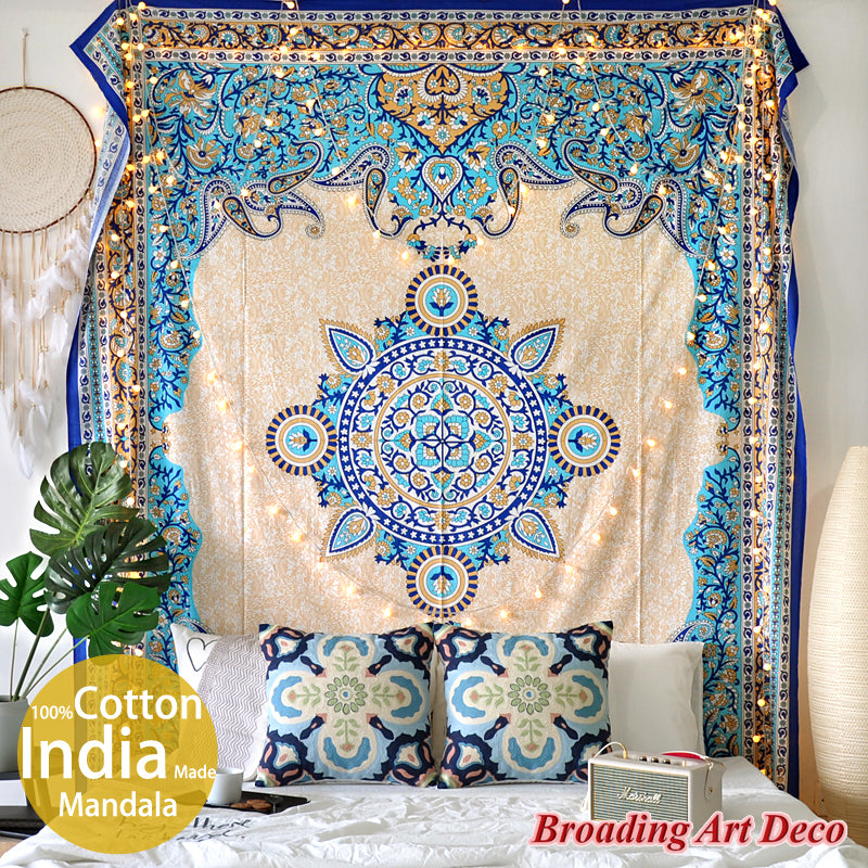 Handmade 100% Cotton Mandala Tapestry