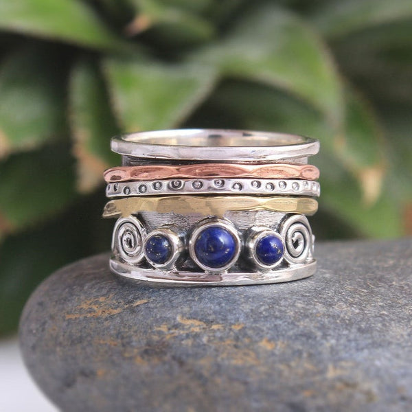 Lapis Lazuli Meditation Ring