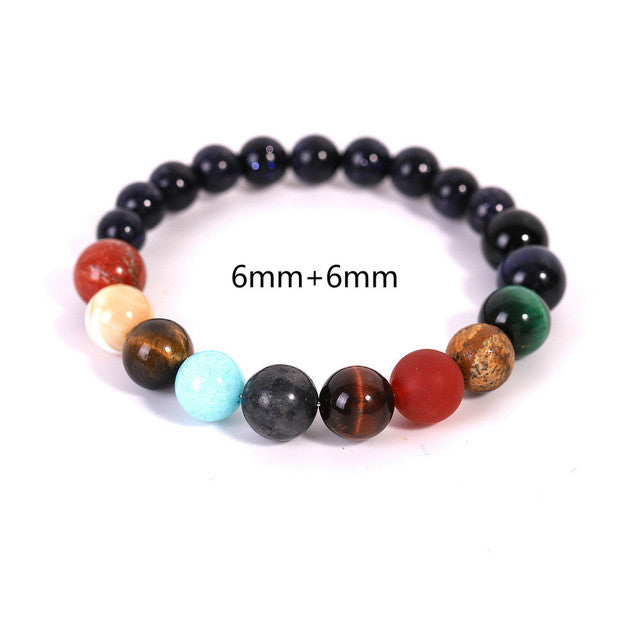 Eight Planet Natural Stone Bracelet