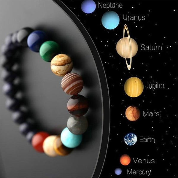 Eight Planet Natural Stone Bracelet