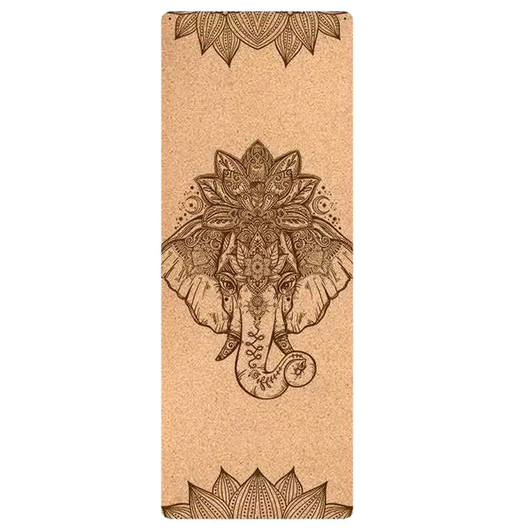 Natural Cork Elephant Yoga Mat