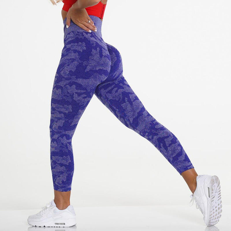 (Hot) Camo Seamless Compression Yoga Leggings (Various colors)