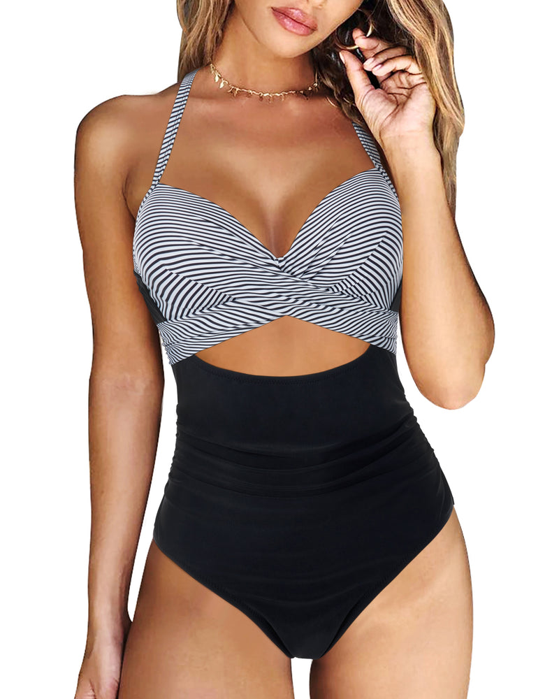 (New) High Waist One-Piece Swimsuits