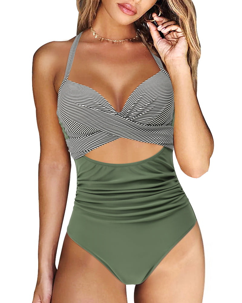 (New) High Waist One-Piece Swimsuits