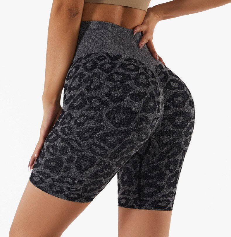 (New) Leopard Legging Shorts