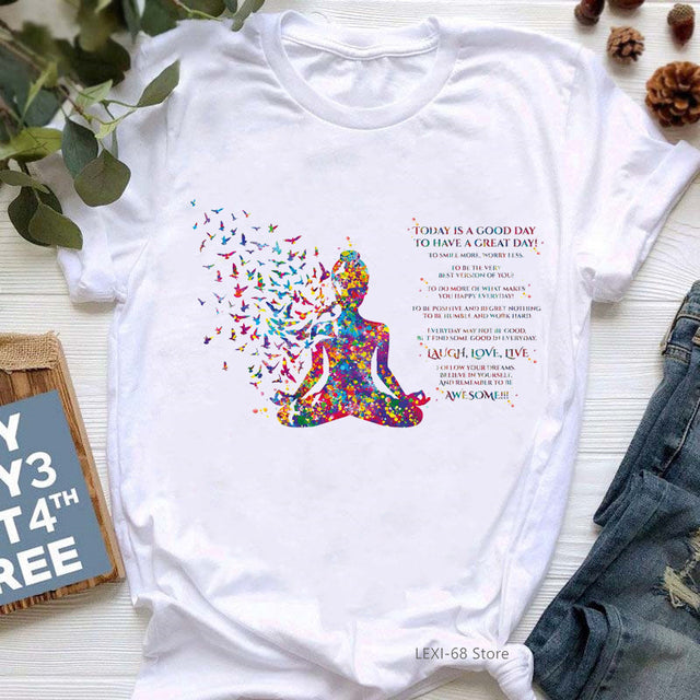 Yoga Spiritual Feminine T-shirts