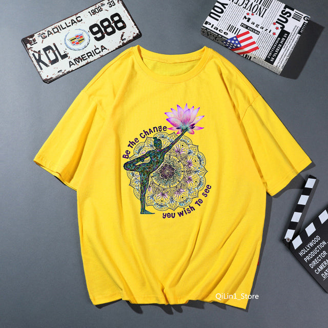 Yoga Spiritual Feminine T-shirts